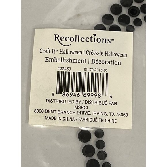 Recollections Halloween Bling Rhinestone Gem Embellishment Letter O 422453 35403 - Picture 2 of 3